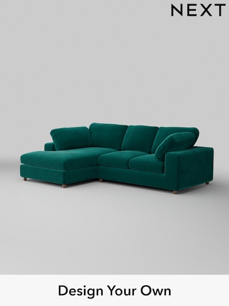 Plush Velvet Easy Clean/Juniper Green N Premium The Snuggle Grand (H37077) | £2,650