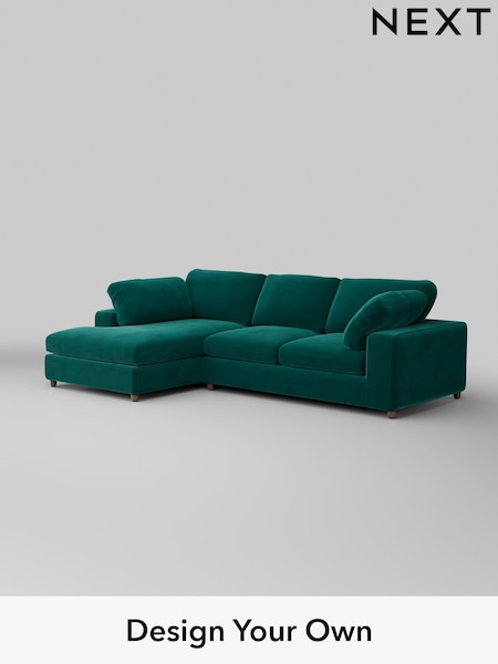 Plush Velvet Easy Clean/Juniper Green N Premium The Snuggle Grand (H37077) | £2,750