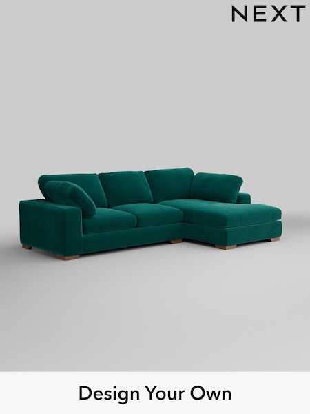 Plush Velvet Easy Clean/Juniper Green N Premium The Snuggle Grand (H37077) | £2,750