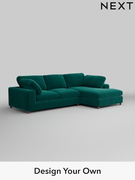 Plush Velvet Easy Clean/Juniper Green N Premium The Snuggle Grand (H37077) | £2,750