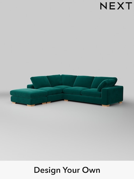 Plush Velvet Easy Clean/Juniper Green N Premium The Snuggle Grand (H37077) | £3,499
