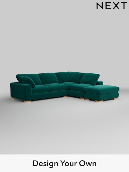 Plush Velvet Easy Clean/Juniper Green N Premium The Snuggle Grand (H37077) | £3,499