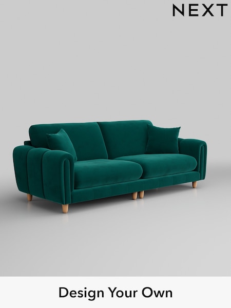 Plush Velvet Easy Clean/Juniper Green Odella (H37078) | £1,475