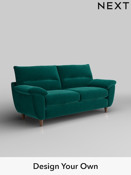 Plush Velvet Easy Clean/Juniper Green Elliot Highback (H37080) | £1,175