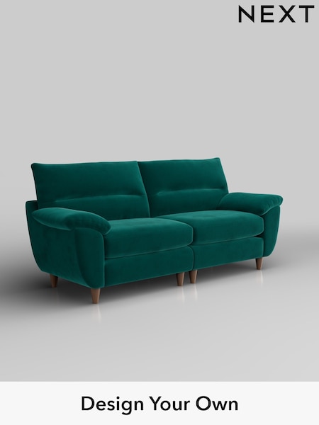 Plush Velvet Easy Clean/Juniper Green Elliot Highback (H37080) | £1,275
