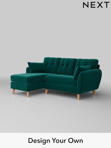 Plush Velvet Easy Clean/Juniper Green Wilson Buttoned Back (H37081) | £1,575
