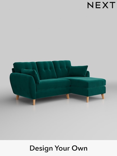 Plush Velvet Easy Clean/Juniper Green Wilson Buttoned Back (H37081) | £1,575