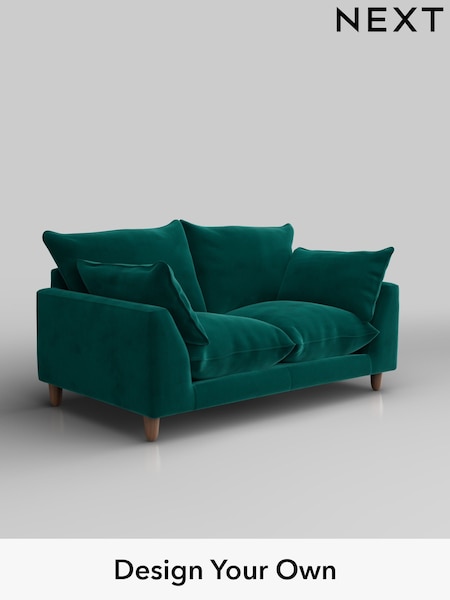 Plush Velvet Easy Clean/Juniper Green Noa Deep Relaxed Sit (H37082) | £1,075