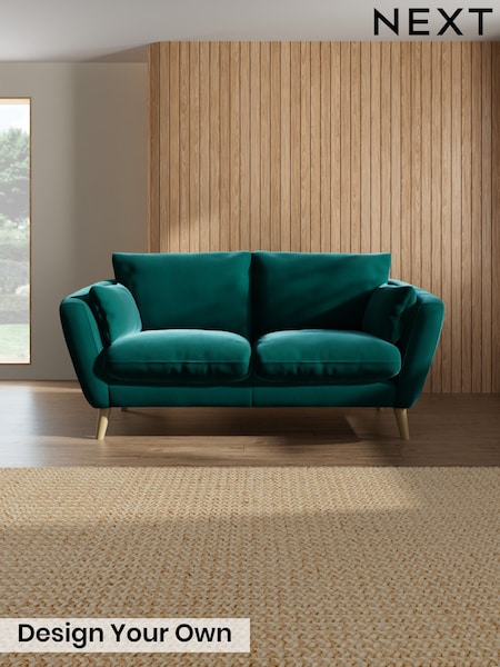 Plush Velvet Easy Clean/Juniper Green Orlo Relaxed Sit (H37083) | £1,099