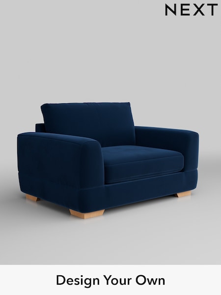 Plush Velvet Easy Clean/Navy Blue Clayton (H37085) | £950