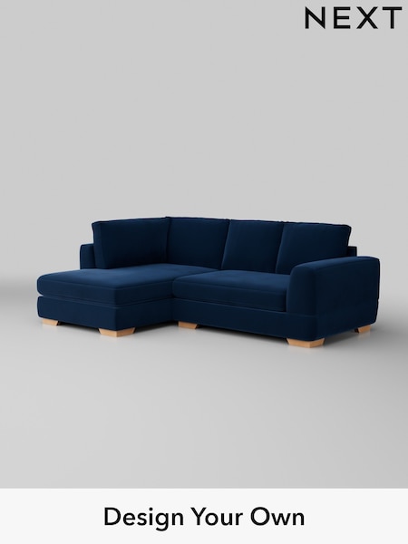 Plush Velvet Easy Clean/Navy Blue Clayton (H37085) | £1,725