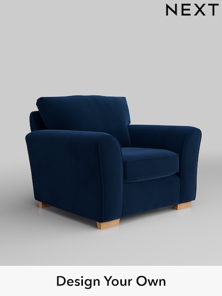 Plush Velvet Easy Clean/Navy Blue Michigan Ii (H37087) | £625