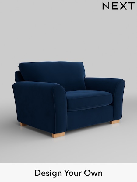 Plush Velvet Easy Clean/Navy Blue Michigan Ii (H37087) | £725