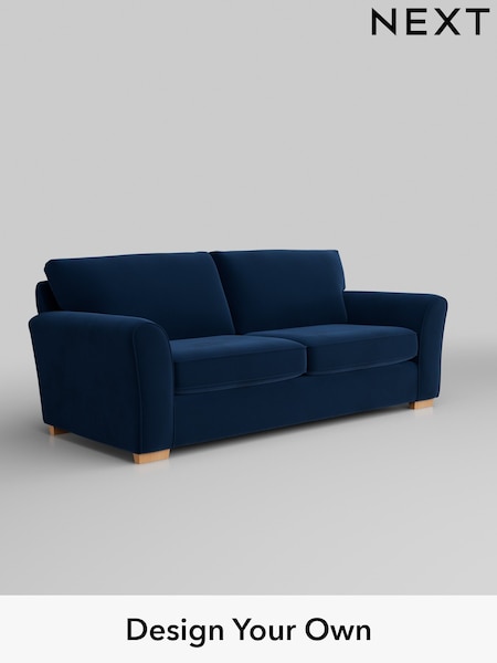 Plush Velvet Easy Clean/Navy Blue Michigan Ii (H37087) | £1,075