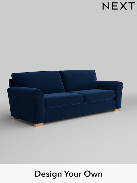 Plush Velvet Easy Clean/Navy Blue Michigan Ii (H37087) | £1,125