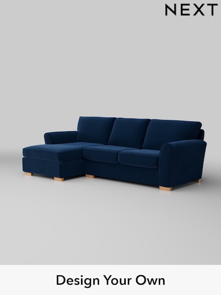 Plush Velvet Easy Clean/Navy Blue Michigan Ii (H37087) | £1,525
