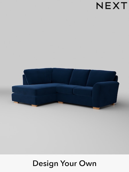 Plush Velvet Easy Clean/Navy Blue Michigan Ii (H37087) | £1,450
