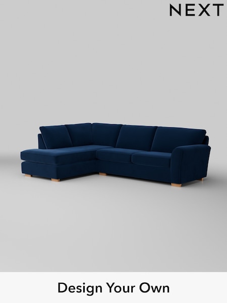 Plush Velvet Easy Clean/Navy Blue Michigan Ii (H37087) | £1,650