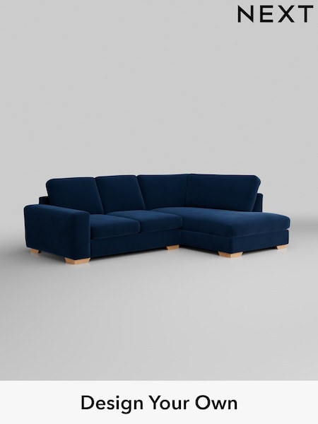 Plush Velvet Easy Clean/Navy Blue Houghton Deep Sit (H37090) | £2,099