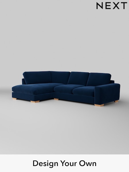 Plush Velvet Easy Clean/Navy Blue Houghton Deep Sit (H37090) | £2,199