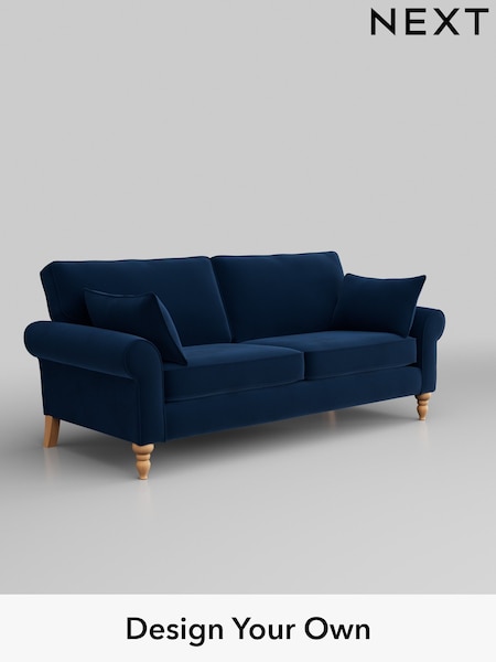 Plush Velvet Easy Clean/Navy Blue Mallory (H37091) | £999