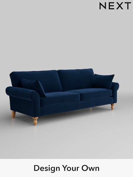 Plush Velvet Easy Clean/Navy Blue Mallory (H37091) | £1,099