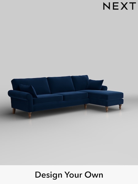 Plush Velvet Easy Clean/Navy Blue Mallory (H37091) | £1,575