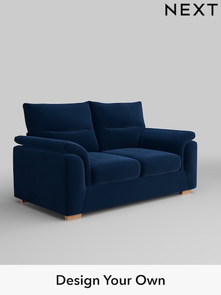 Plush Velvet Easy Clean/Navy Blue Hayden Highback (H37094) | £1,125