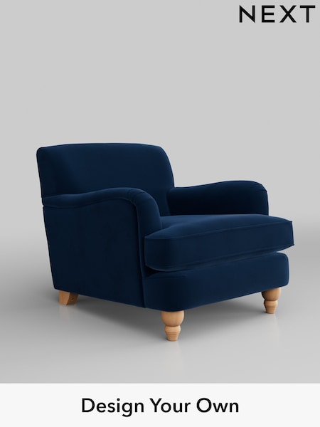 Plush Velvet Easy Clean/Navy Blue Lilly Ii (H37095) | £650