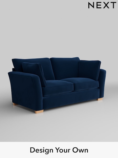 Plush Velvet Easy Clean/Navy Blue Heath Highback (H37096) | £1,225