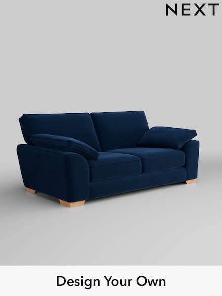 Plush Velvet Easy Clean/Navy Blue Stamford Grand Relaxed Sit (H37097) | £1,725