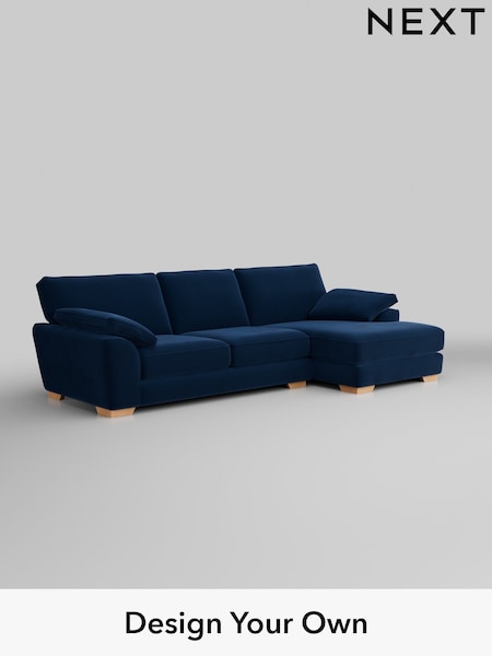 Plush Velvet Easy Clean/Navy Blue Stamford Grand Relaxed Sit (H37097) | £2,550