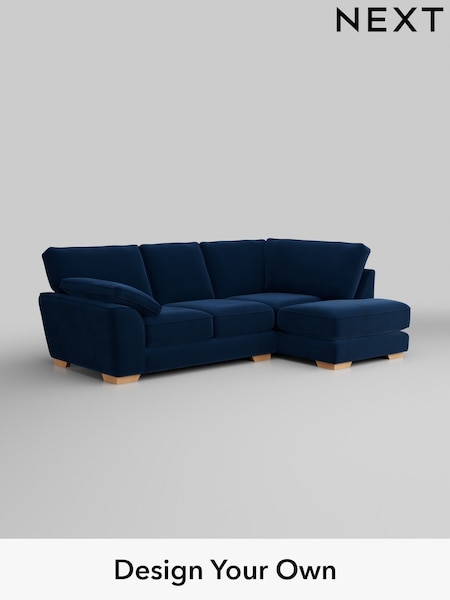 Plush Velvet Easy Clean/Navy Blue Stamford Grand Relaxed Sit (H37097) | £2,375