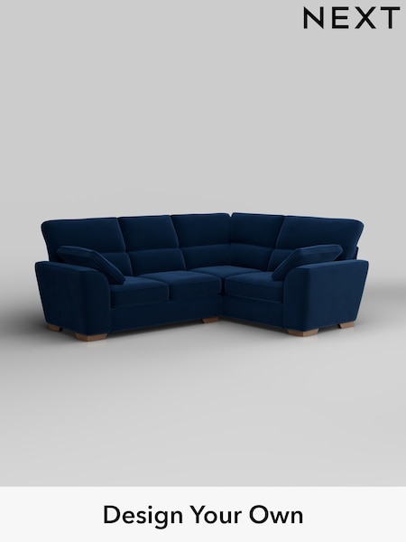 Plush Velvet Easy Clean/Navy Blue Stamford Highback (H37100) | £2,150