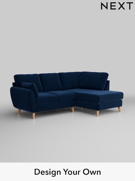 Plush Velvet Easy Clean/Navy Blue Wilson (H37101) | £1,599
