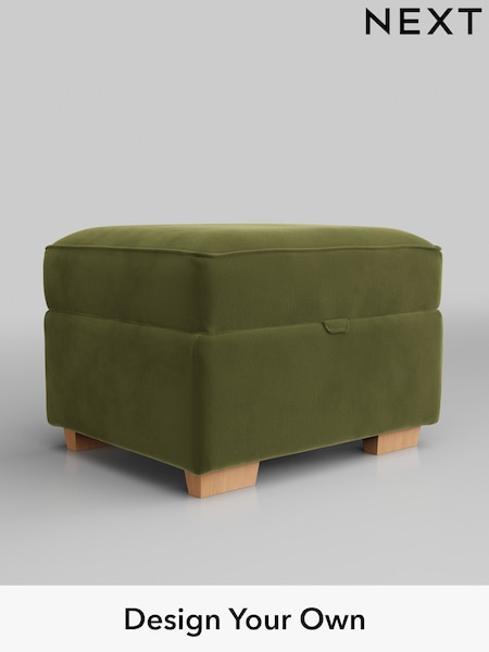 Plush Velvet Easy Clean/Mid Olive Green Michigan Ii (H37106) | £475