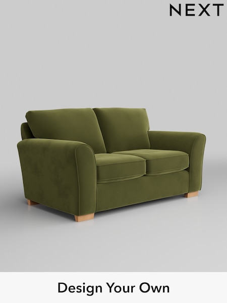 Plush Velvet Easy Clean/Mid Olive Green Michigan Ii (H37106) | £875