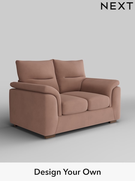 Plush Velvet Easy Clean/Mid Natural Hayden Highback (H37108) | £1,025