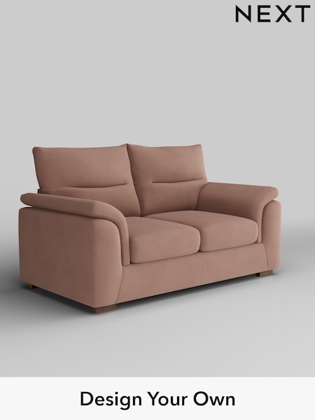 Plush Velvet Easy Clean/Mid Natural Hayden Highback (H37108) | £1,125