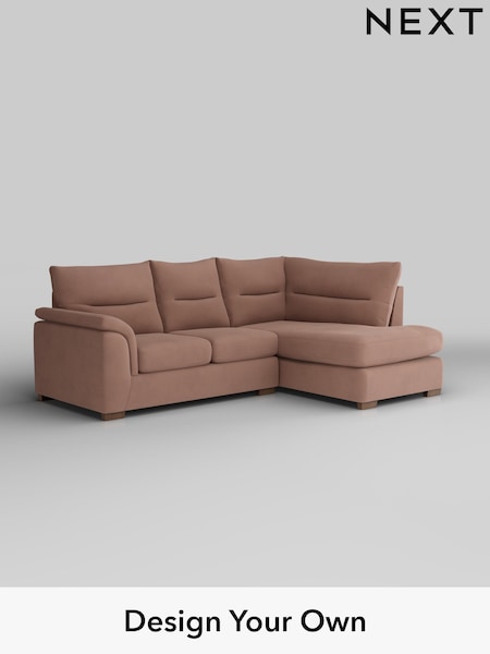 Plush Velvet Easy Clean/Mid Natural Hayden Highback (H37108) | £1,825
