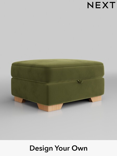 Plush Velvet Easy Clean/Mid Olive Green Clayton (H37109) | £499