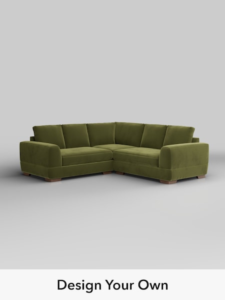 Plush Velvet Easy Clean/Mid Olive Green Clayton (H37109) | £2,399