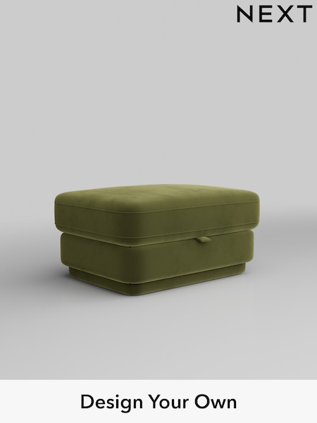 Plush Velvet Easy Clean/Mid Olive Green N Premium Pia (H37119) | £675