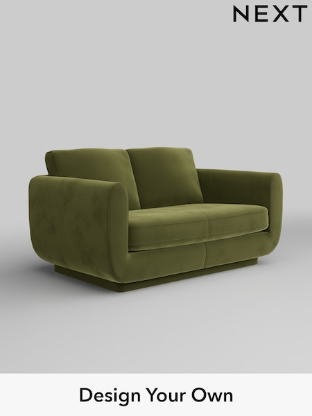 Plush Velvet Easy Clean/Mid Olive Green N Premium Pia (H37119) | £1,325