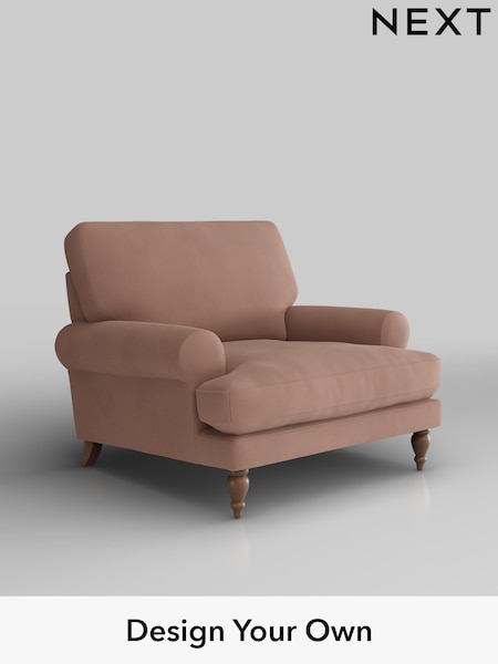 Plush Velvet Easy Clean/Mid Natural Erin Deep Relaxed Sit (H37122) | £875