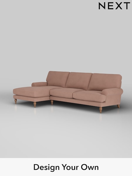Plush Velvet Easy Clean/Mid Natural Erin Deep Relaxed Sit (H37122) | £1,975