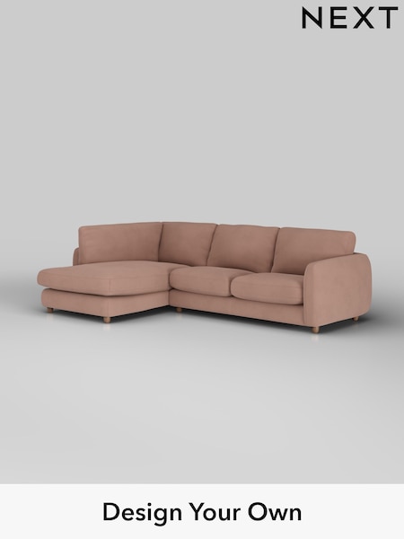 Plush Velvet Easy Clean/Mid Natural Aiden (H37124) | £1,825