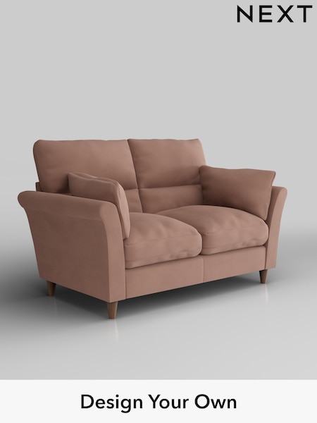 Plush Velvet Easy Clean/Mid Natural Hartley Highback Relaxed Sit (H37125) | £1,125