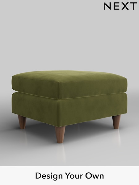 Plush Velvet Easy Clean/Mid Olive Green Elliot Highback (H37127) | £350