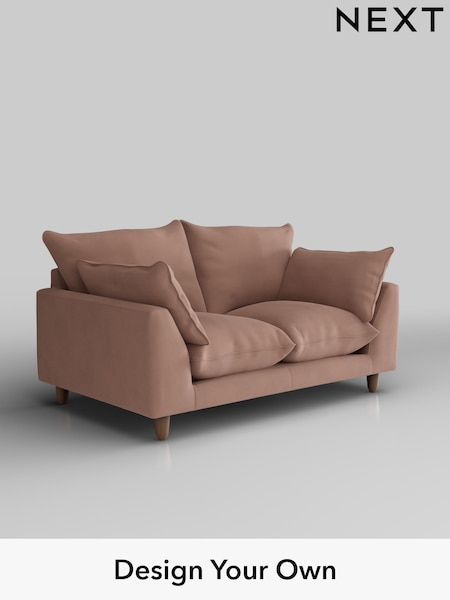 Plush Velvet Easy Clean/Mid Natural Noa Deep Relaxed Sit (H37129) | £1,075